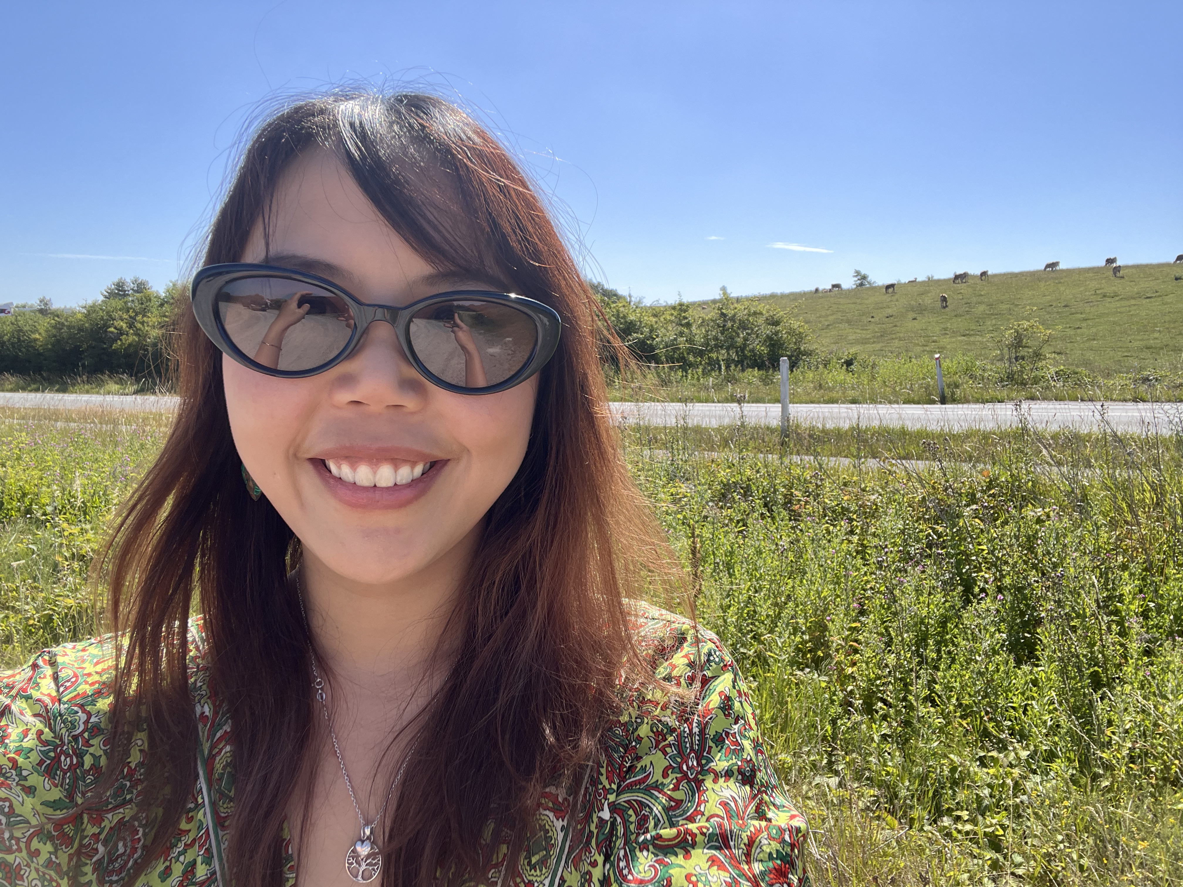 Kim Minamoto in the Danish countryside